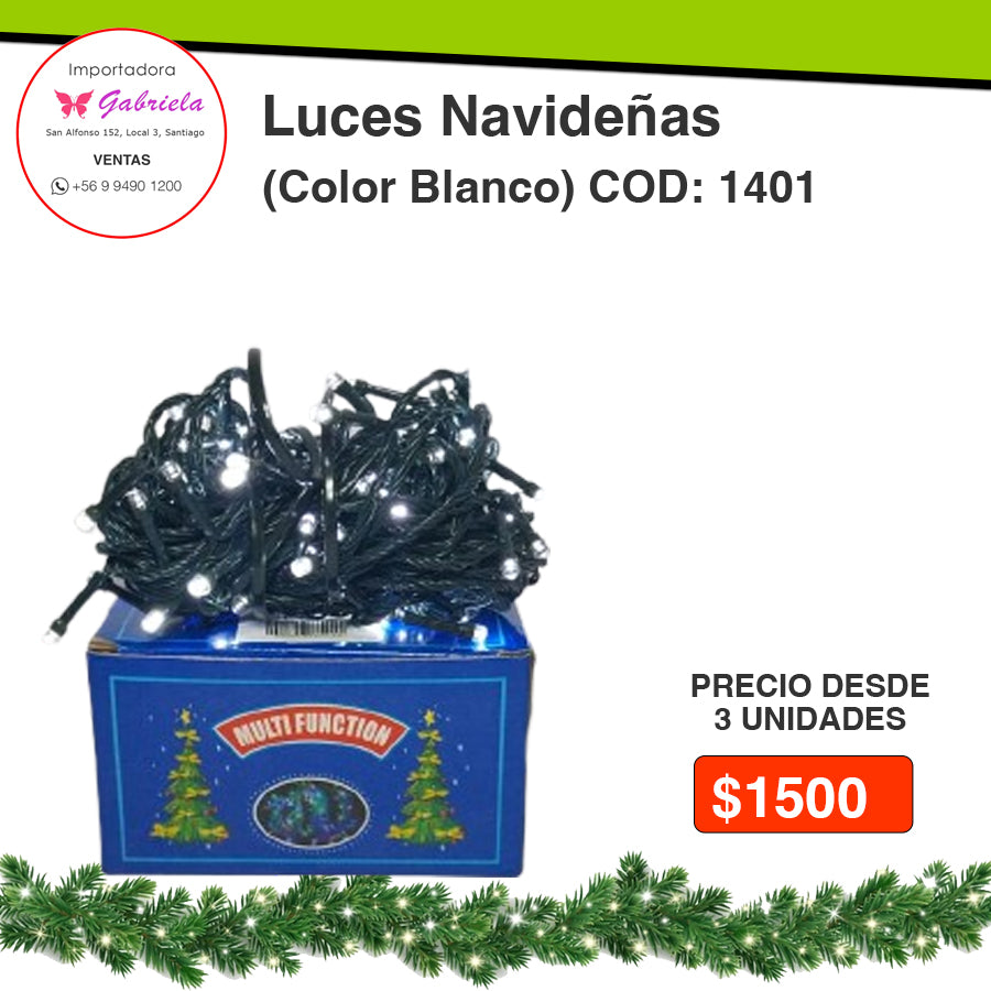 Luces Navideñas Color Blanco