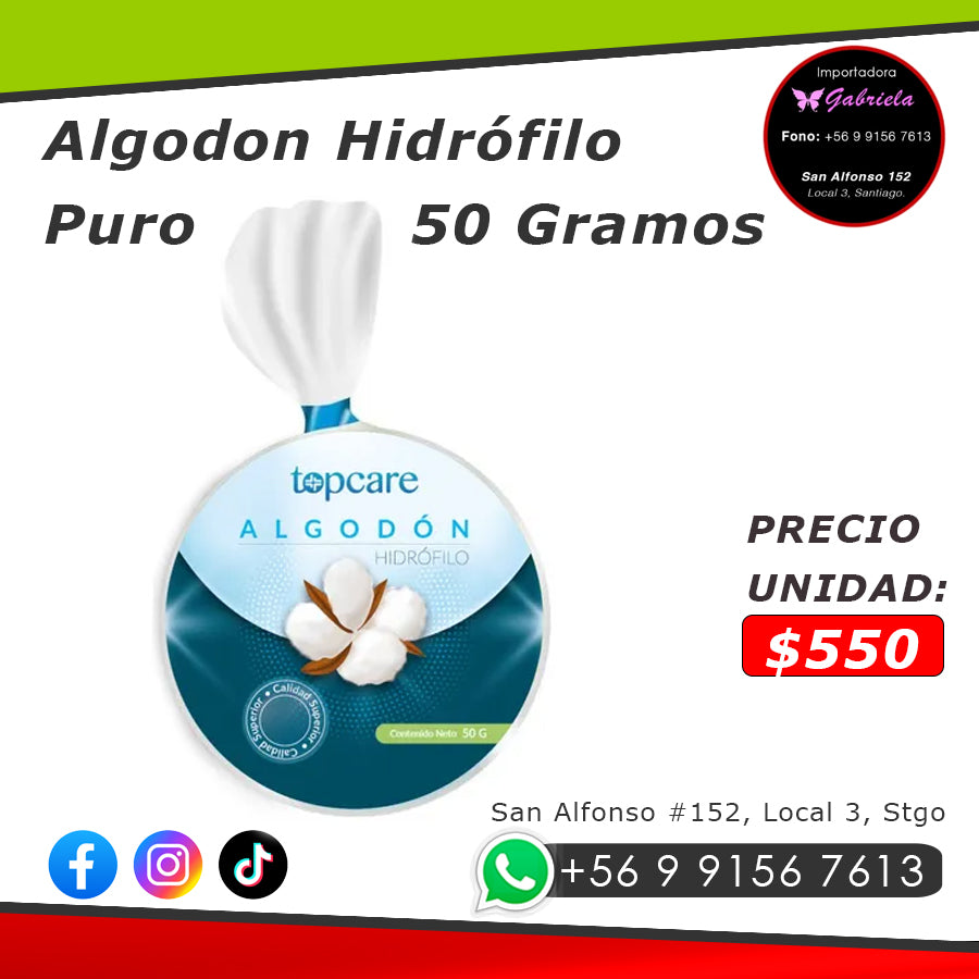 Algodón Hidrófilo Puro