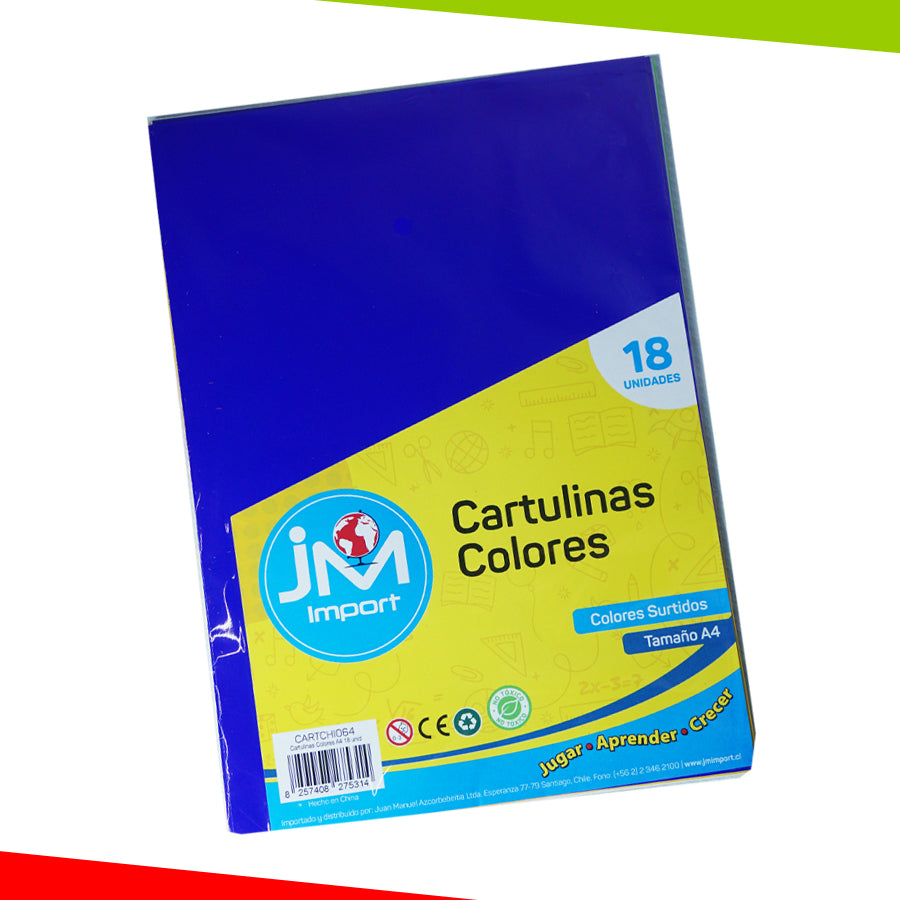 CARTULINA   DE 10 COLORES SURTIDOS