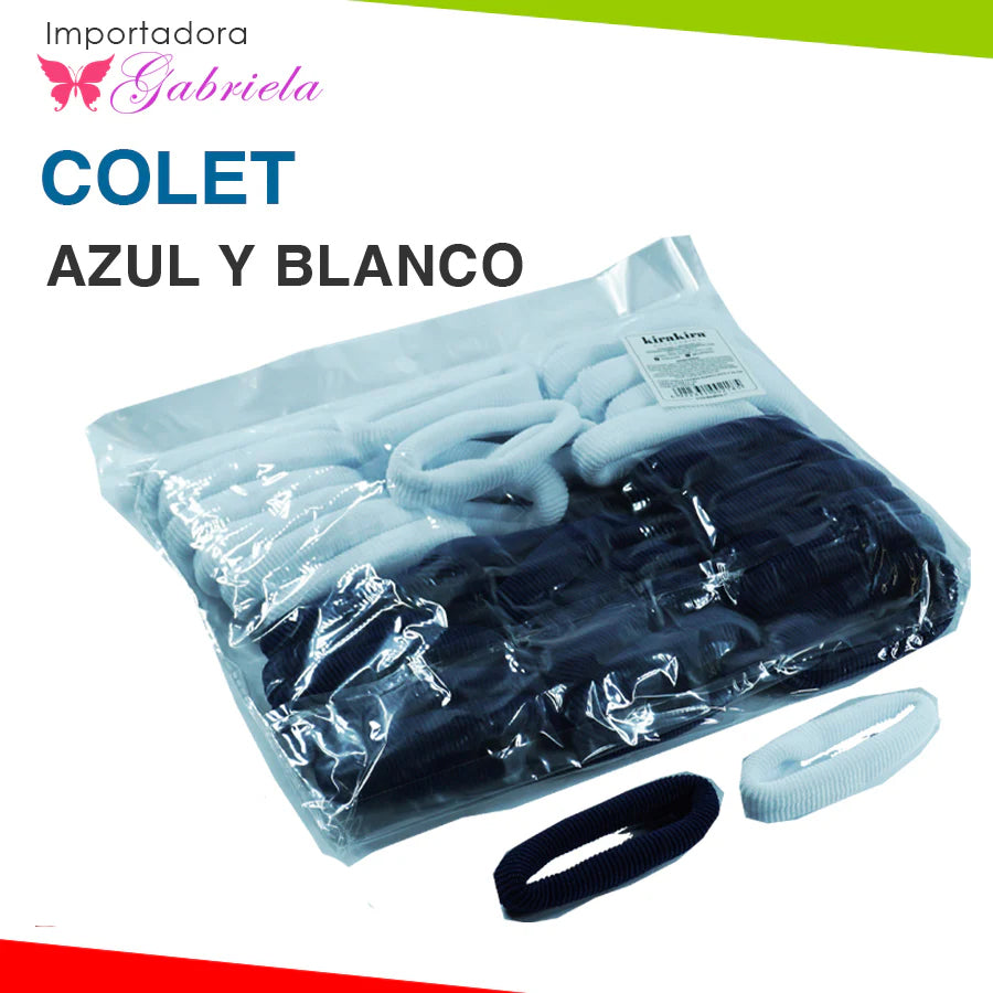 Colet Azul y Blanco