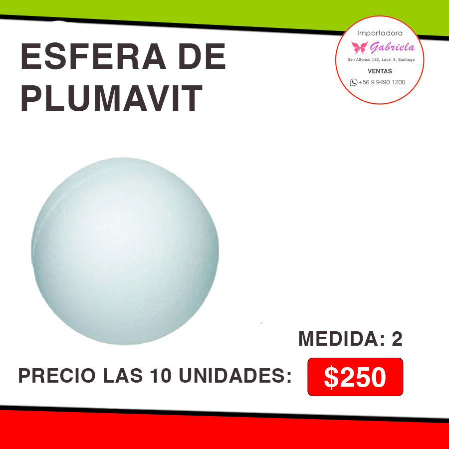 ESFERA DE PLUMAVUIT - MEDIDA: 2