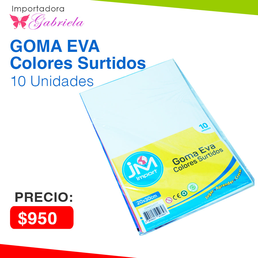 Goma Eva Multicolores