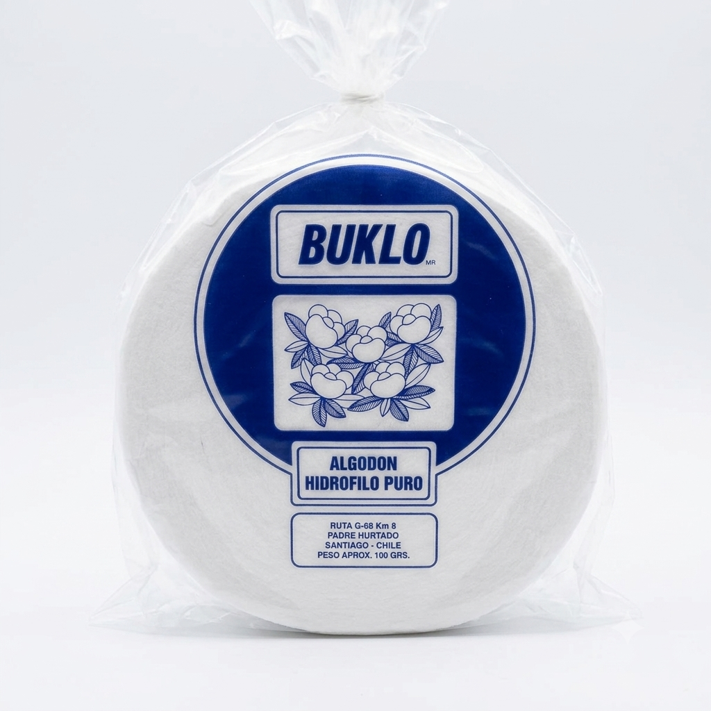Algodón Hidrófilo Puro Buklo – 100g