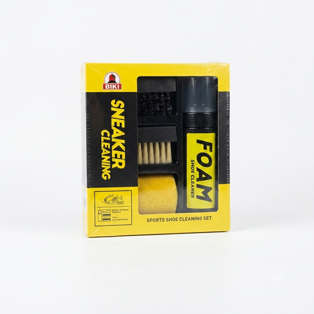 Kit de Limpieza para Zapatillas BIKI / Limpiador de Calzado Deportivo en Espuma (Set Completo)