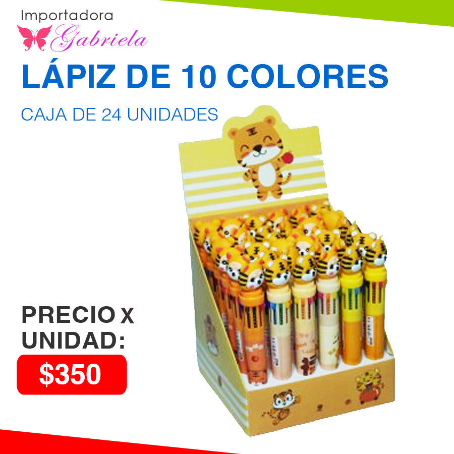 Lápices de 10 de Colores (Precio x Unidad)