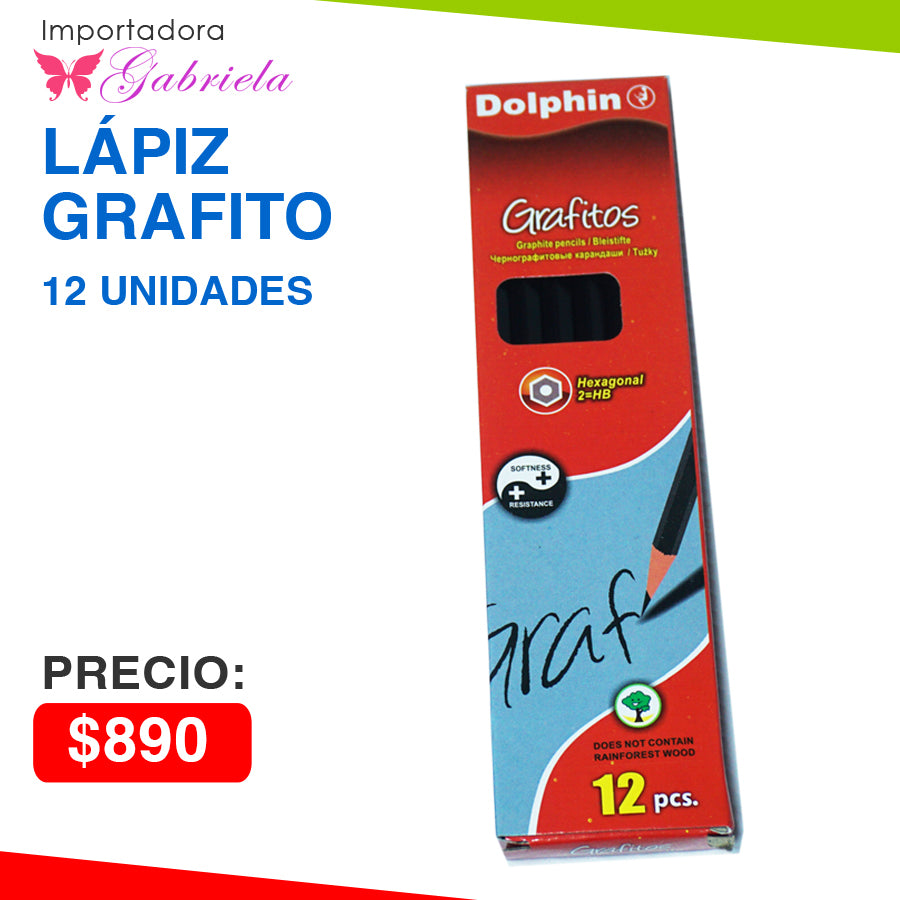 Lapiz Grafito - 12 Unidades