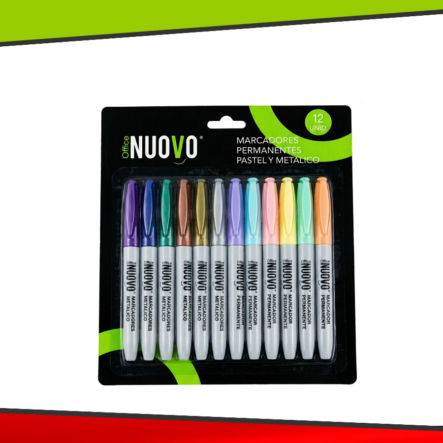Plumón Permanente Pastel y Metálico