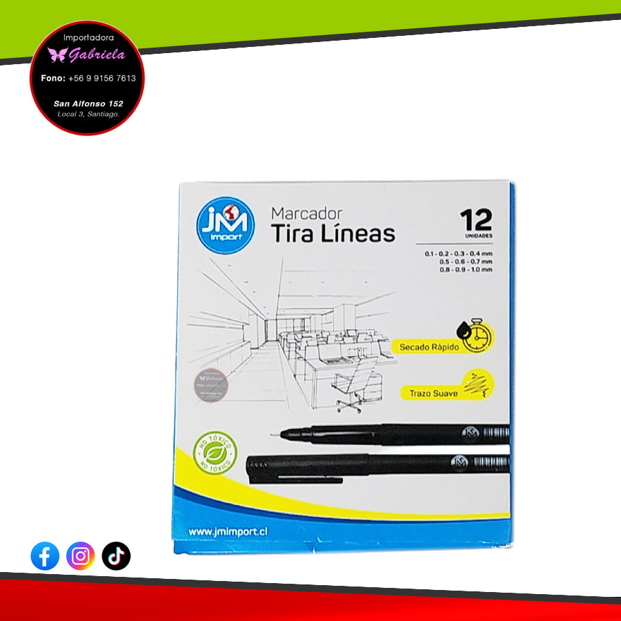 Marcador Tira Línea - Precio x Unidad