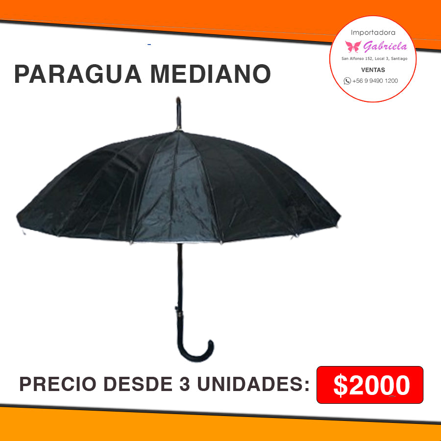 PARAGUA MEDIANO - PRECIO DESDE 3 UNIDADES COLORES SURTIDOS