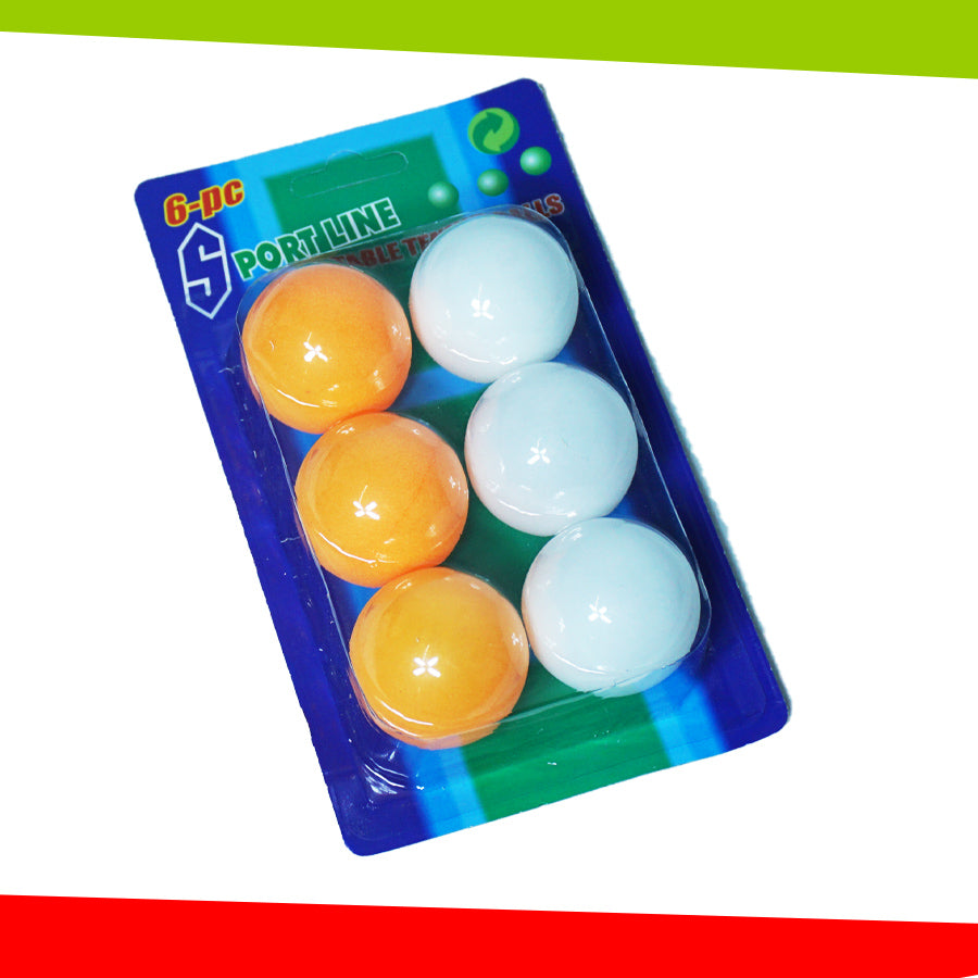 6 Pelotas de ping pong