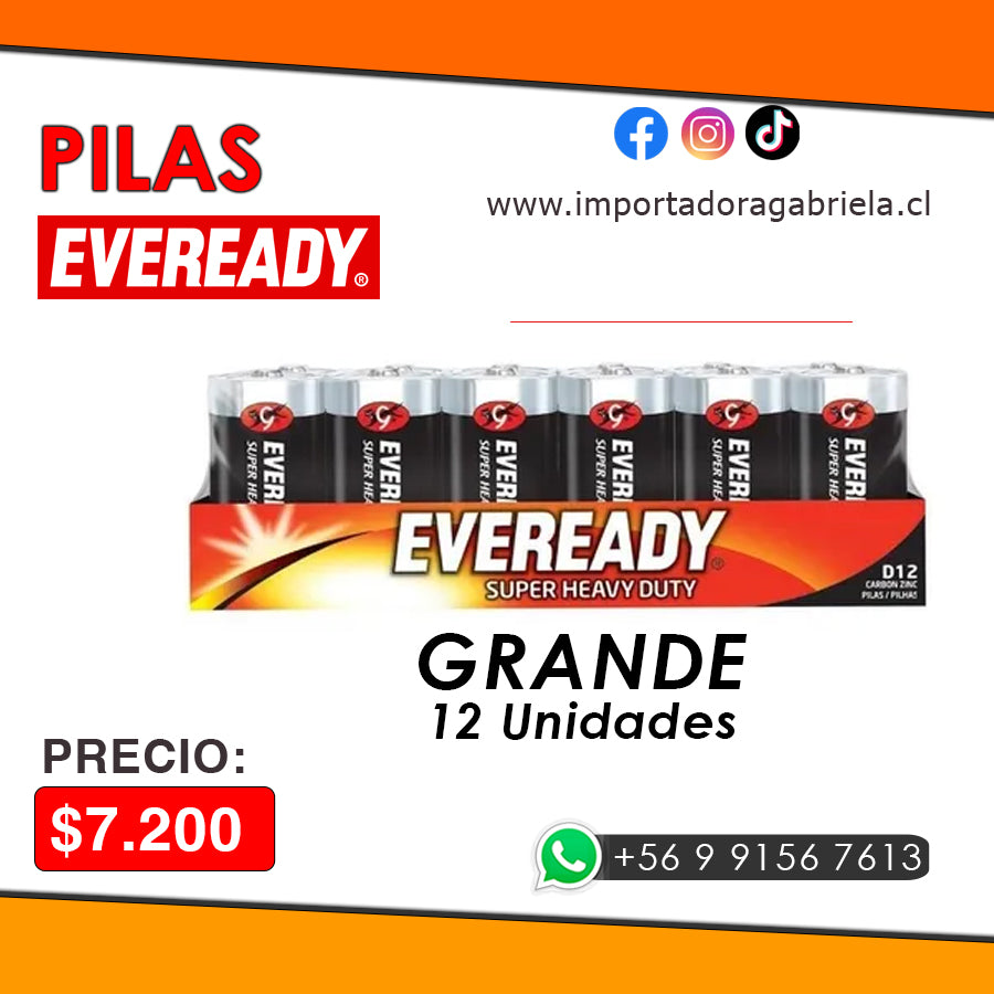 Pilas Grandes Eveready