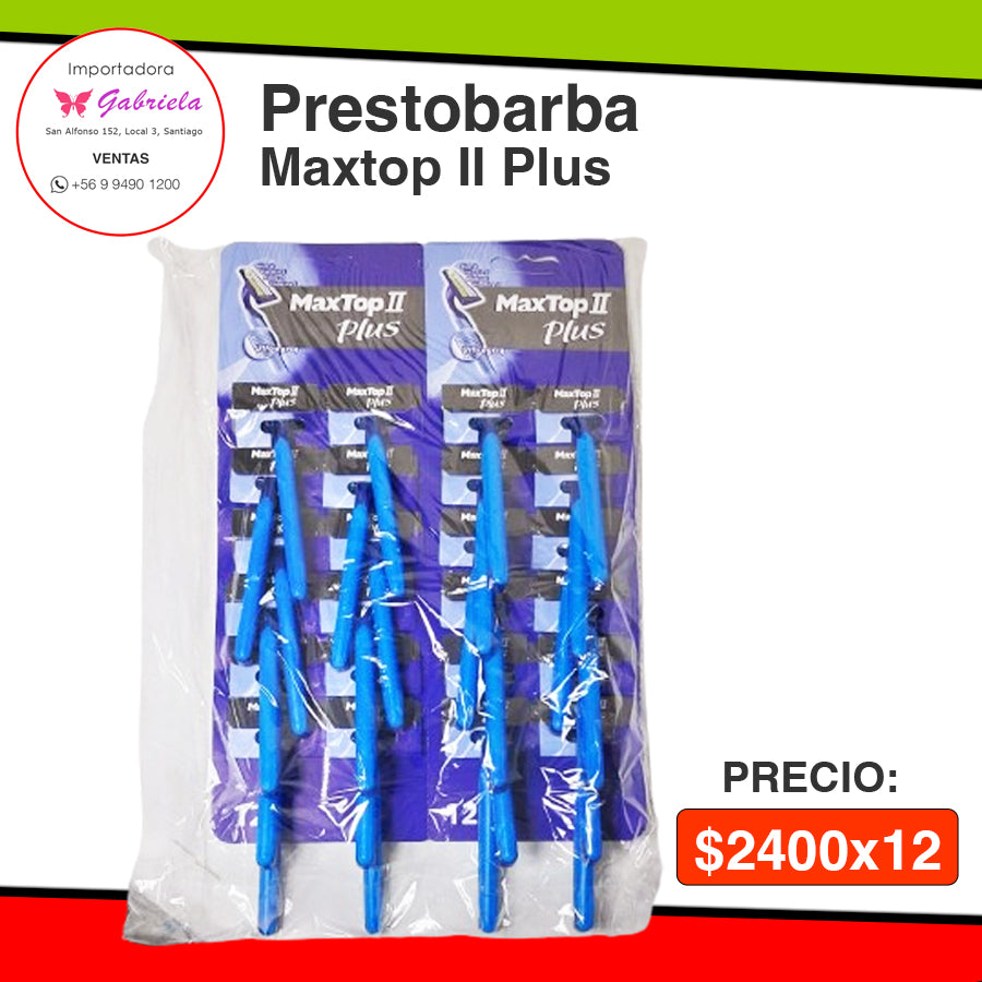 Prestobarba Maxtop II Plus