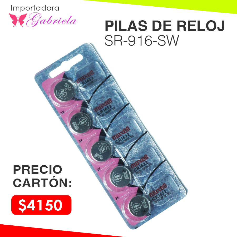 PILAS PARA RELOJ MAXELL SR-916-SW
