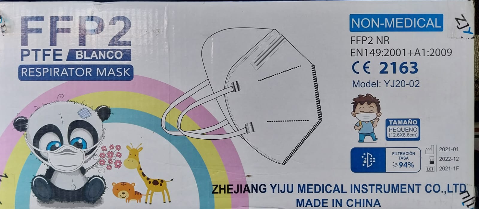 GRAN OFERTA: Mascarillas para niños (Caja de 20 unidades) 3X$1000