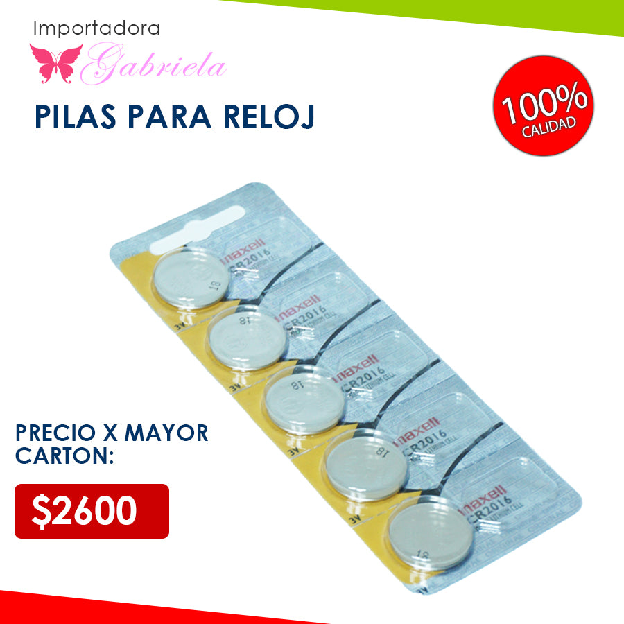 PILAS PARA RELOJ MAXELL CR-2016