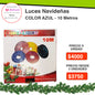Luces Navideńas de 10 metros color Azul