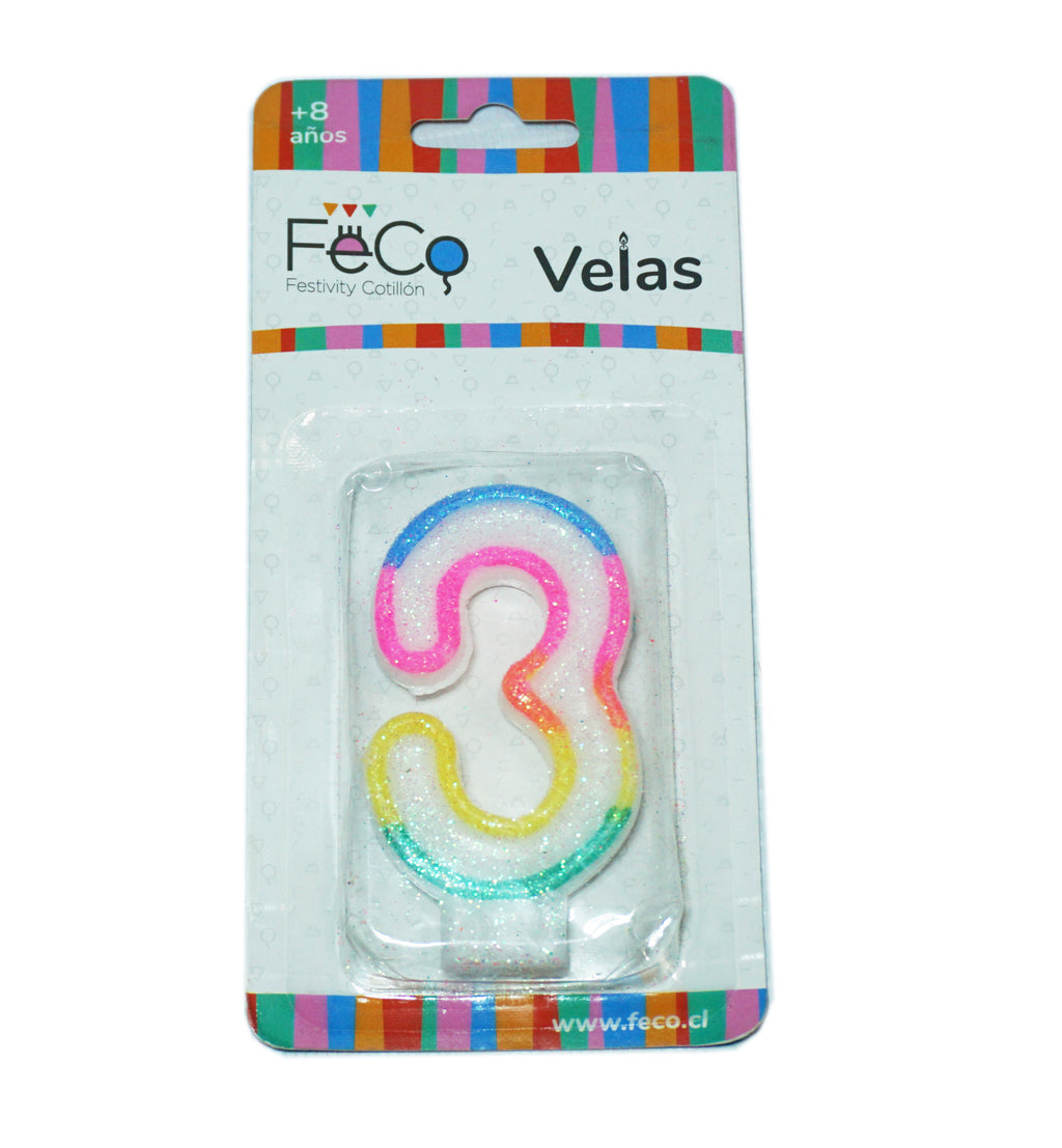 Velas de Números de Cumpleaños