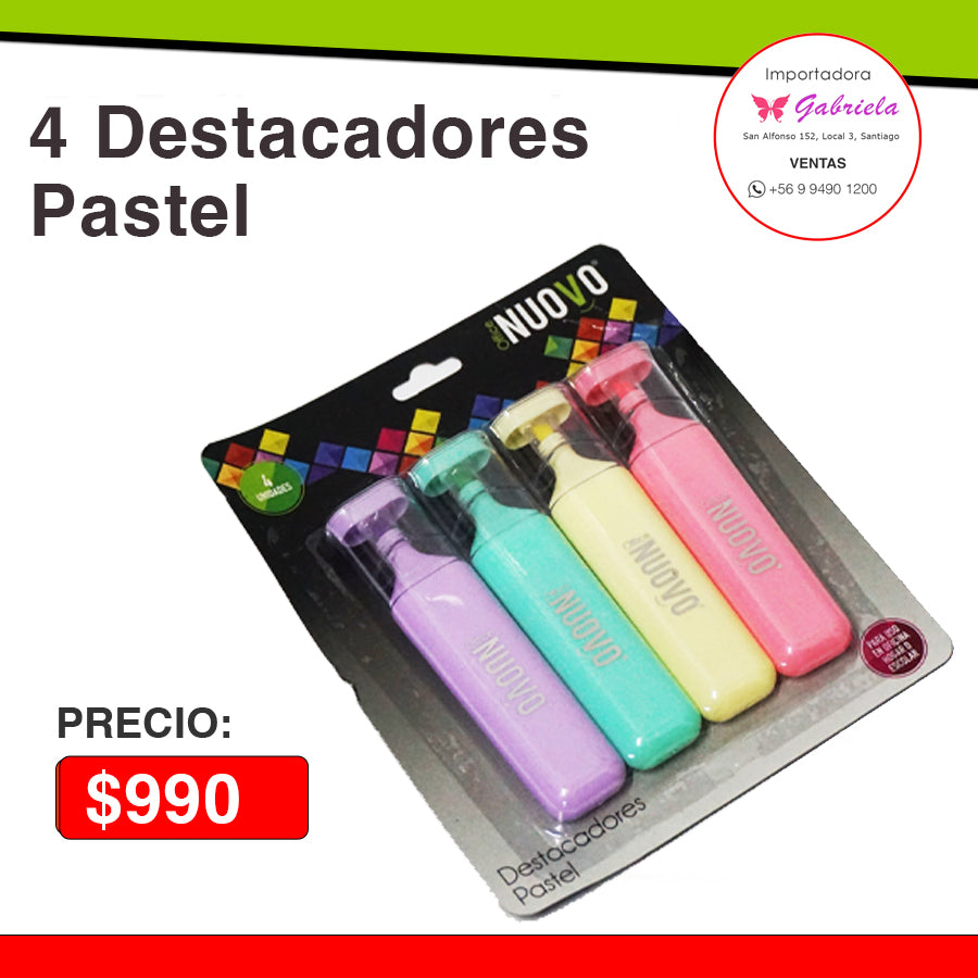 Destacador Neón Pastél