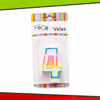 Velas de Números de Cumpleaños