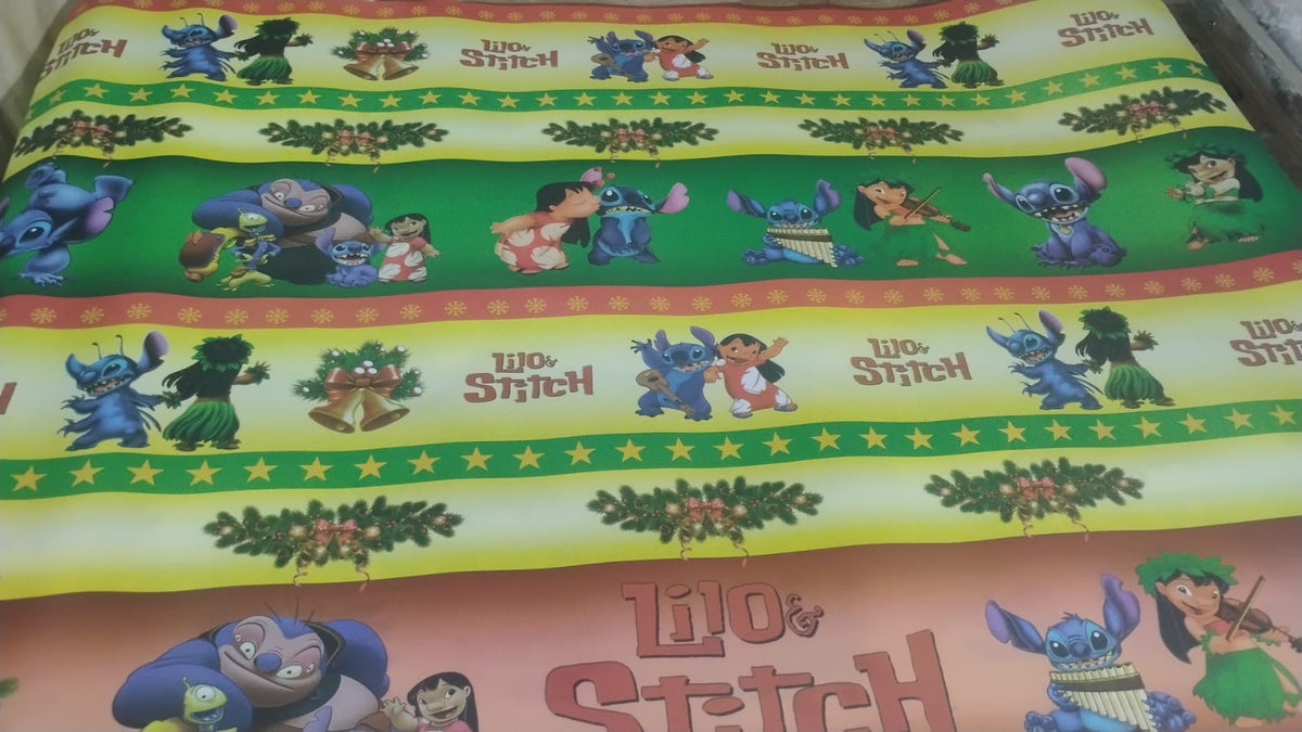 Papel de Regalo Disney (Ciento de 100 Unidades - Diseños Surtidos) 1 METRO X 70 CENTÍMETROS