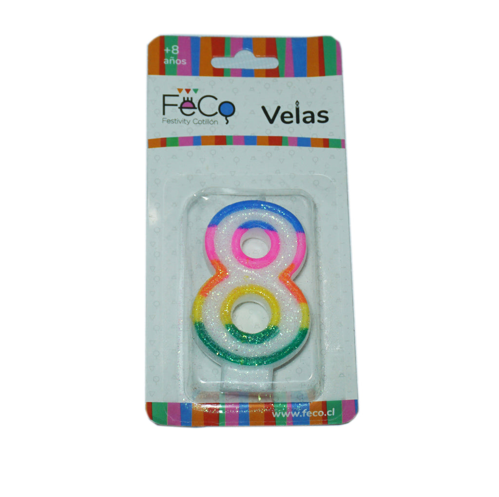 Velas de Números de Cumpleaños