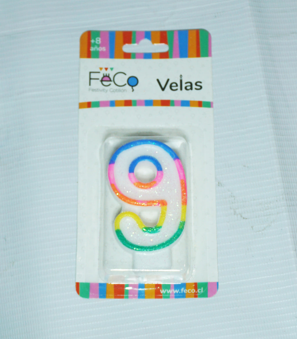 Velas de Números de Cumpleaños