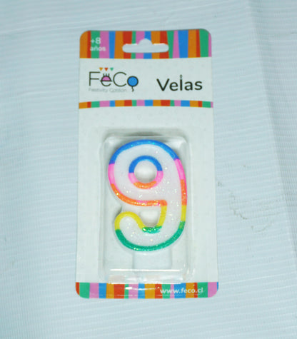 Velas de Números de Cumpleaños