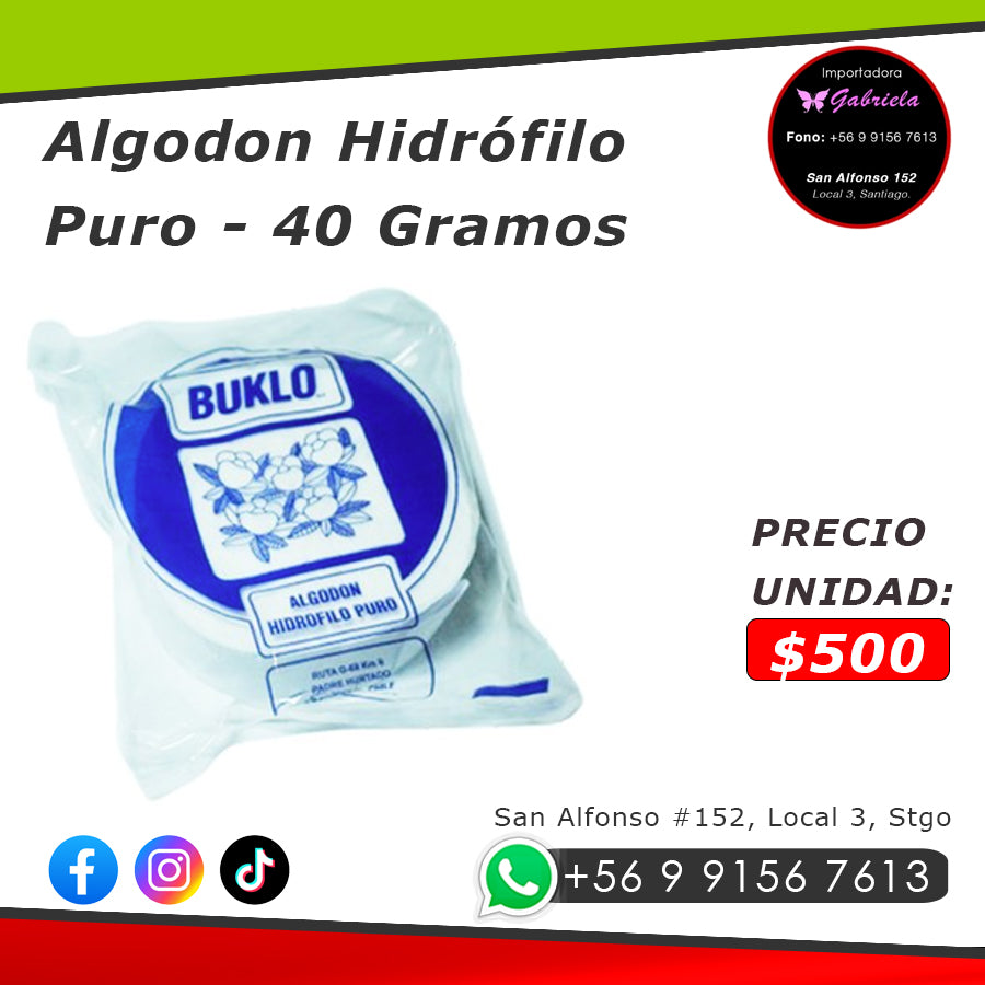 Algodón Hidrófilo Puro