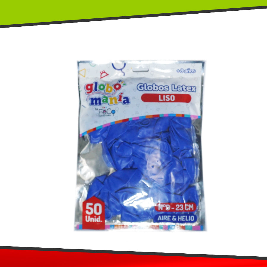 Globos Latex Liso - 50 Unidades