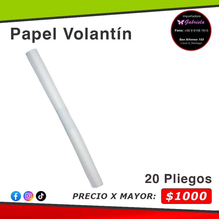 Papel de Volantín - Pliegos