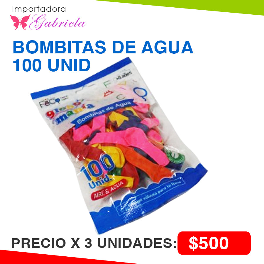 100 Bombitas de agua