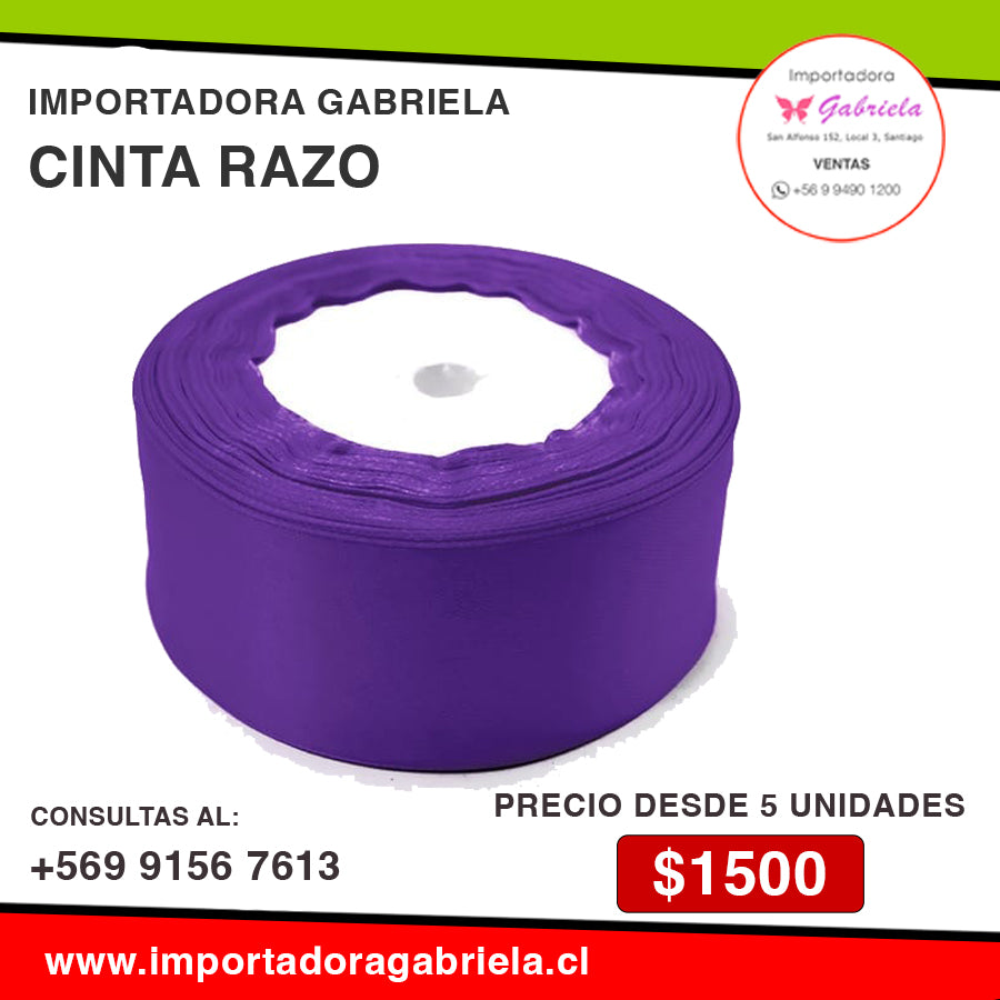 Gulo Razo 1 Cinta Razo (Precio desde 5 unidade – Importadora Gabriela