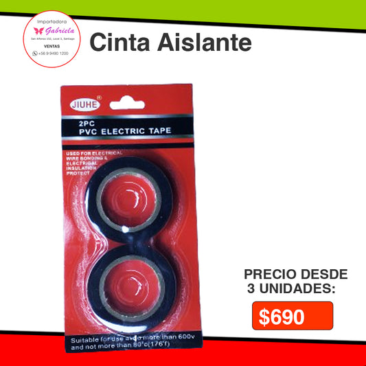 Cinta Aislante de Color Negro