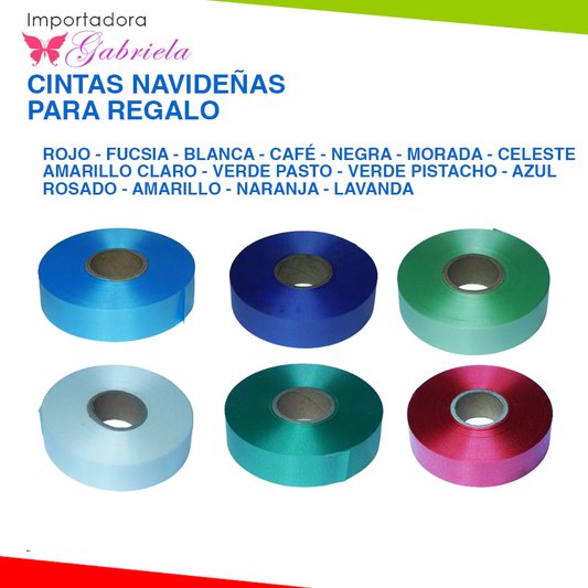 Cintas Navideñas para Regalo