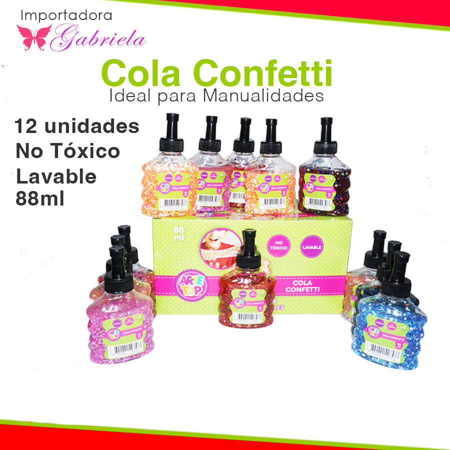 Cola confetti (12 Unidades)