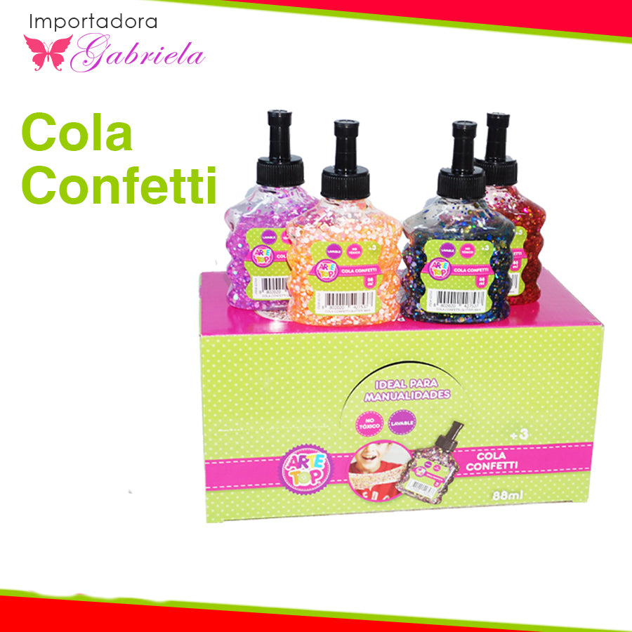 Cola confetti (4 Unidades)