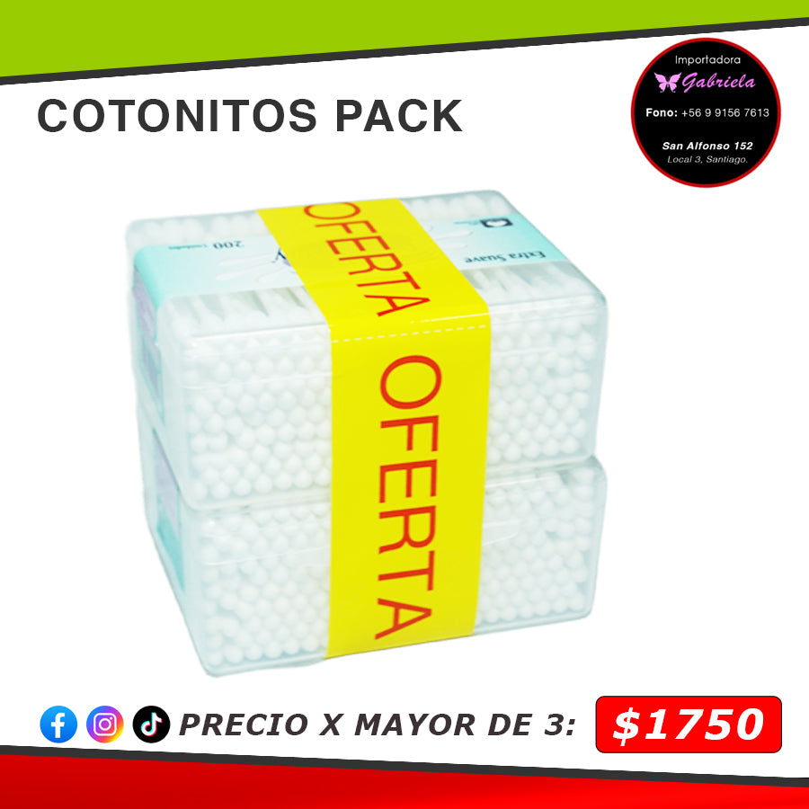 COTONITOS PACK DOCENA