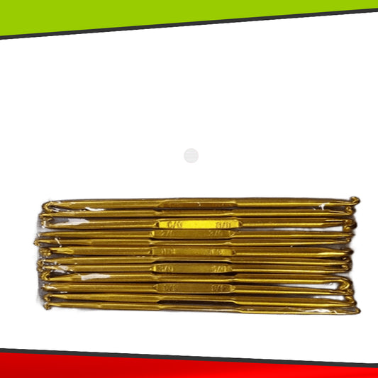 Palillos a Crochet de Aluminio Doble Punta