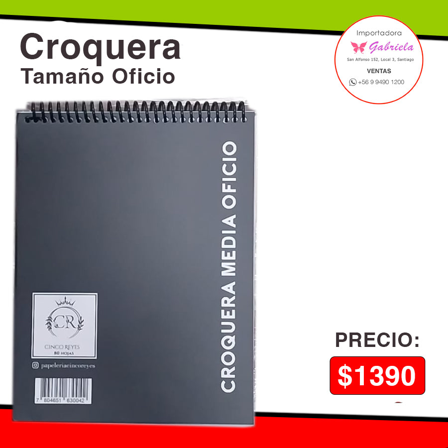 Croquera Tamańo OFICIO