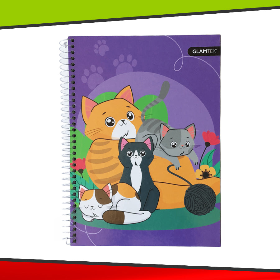 Cuadernos de 120 hojas con Espiral Metálico