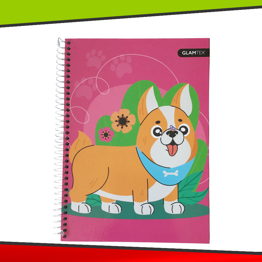 Cuadernos de 120 hojas con Espiral Metálico