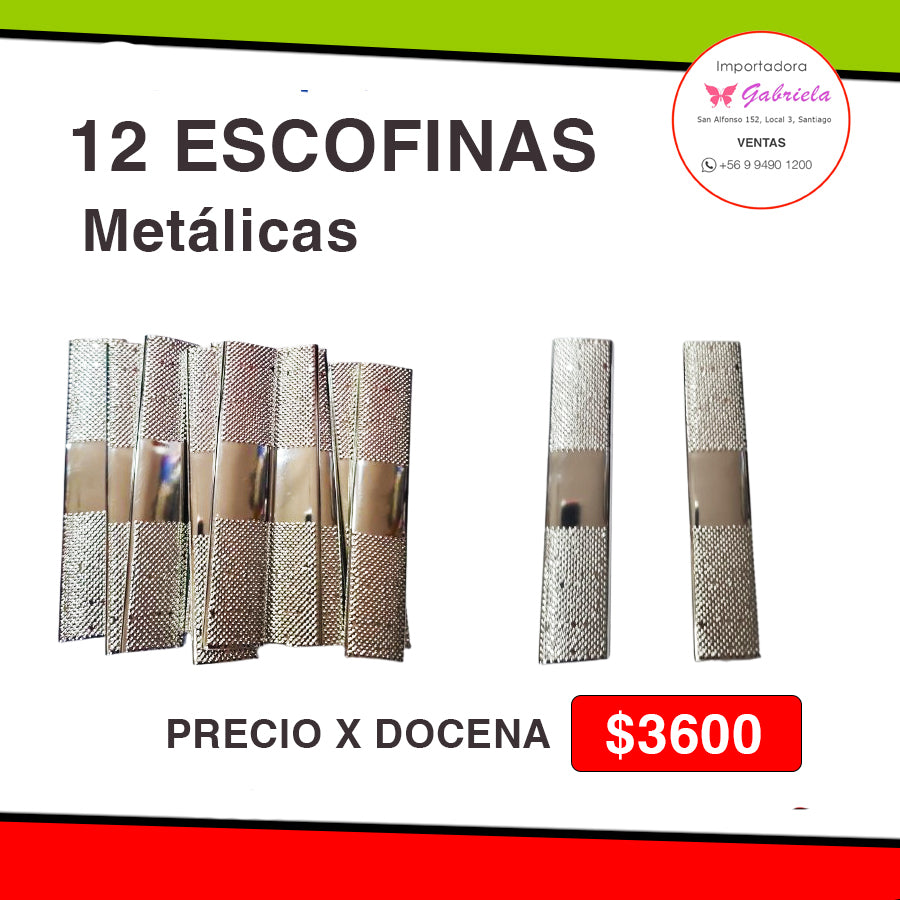 Escofinas - 12 Unidades - Precio x Docena