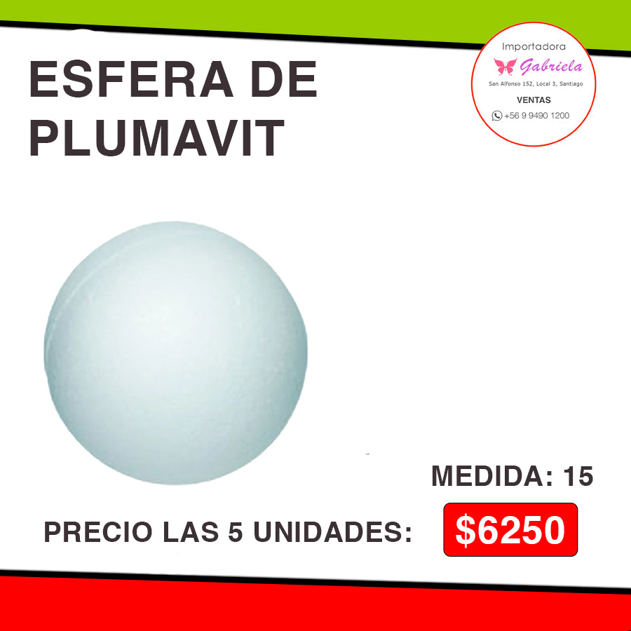 ESFERA DE PLUMAVIT - MEDIDA: 15