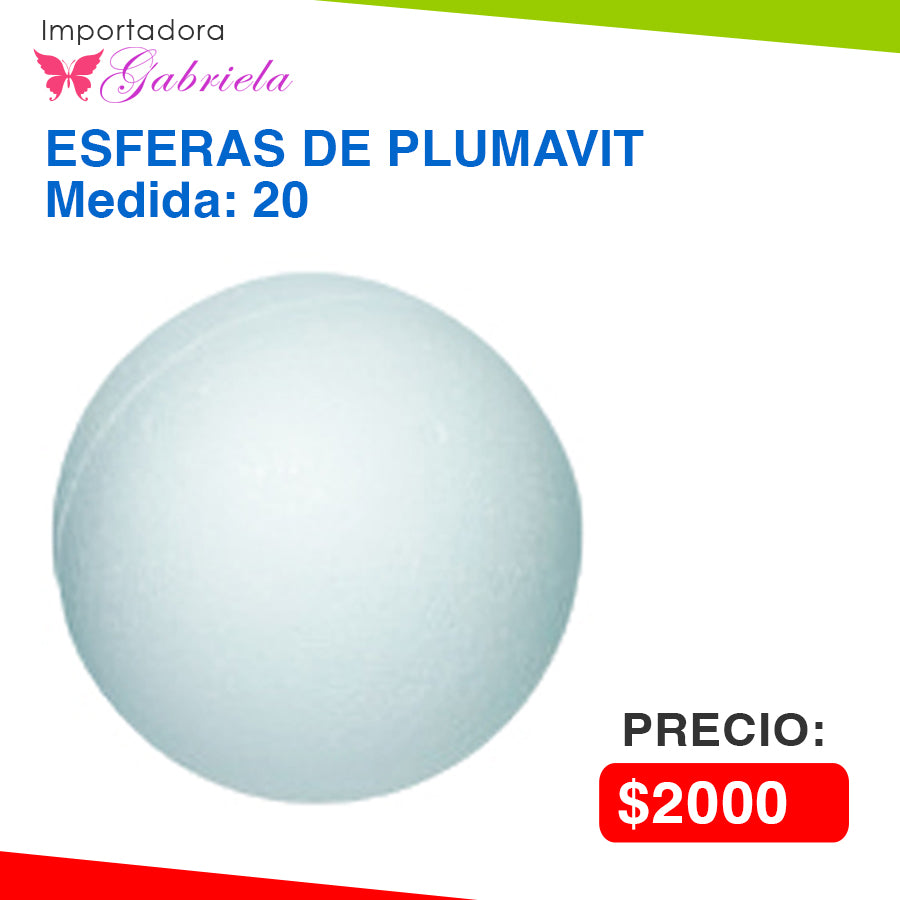 Esfera de Plumavit de 20 Centimetros