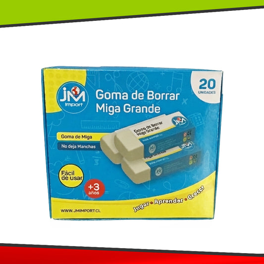 Goma de Borra Miga Grande - 20 Unidades
