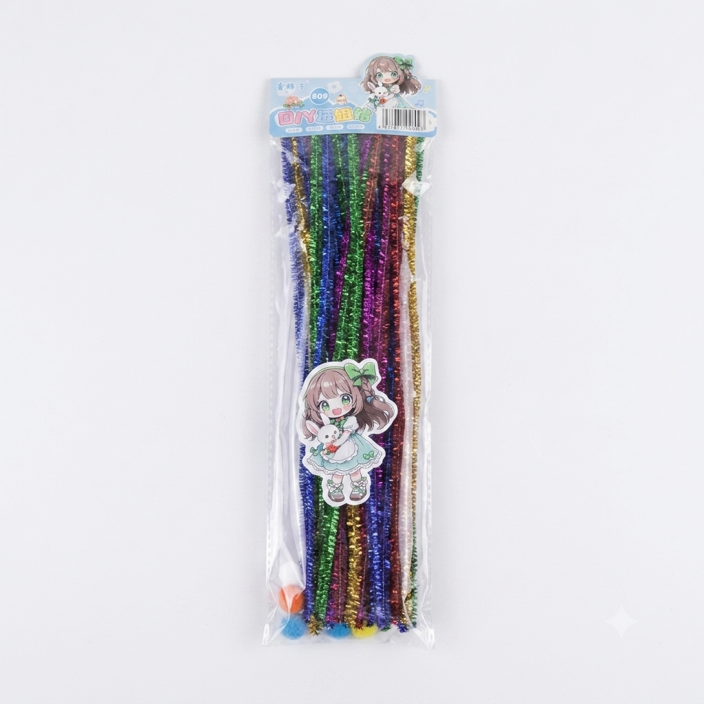 Set de Limpiapipas para Manualidades DIY – (Con Pompones) - PRECIO X MAYOR DE 3 UNID