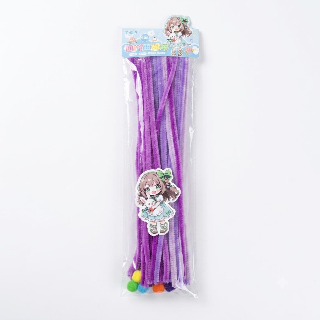 Set de Limpiapipas para Manualidades DIY – (Con Pompones) - PRECIO X MAYOR DE 3 UNID
