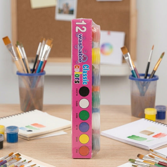 Temperas Lavables Classic Colors - Set de 12 Unidades