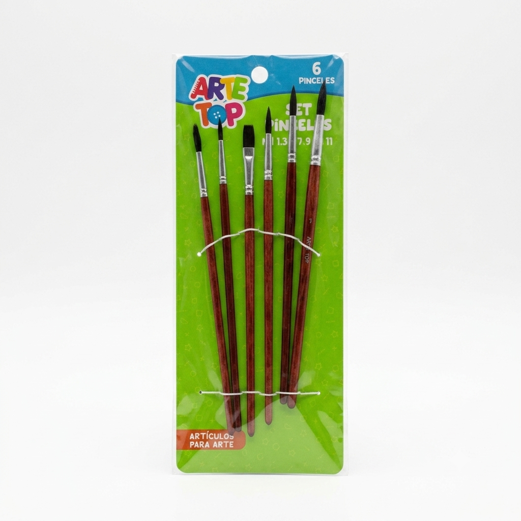Set de Pinceles para Arte ARTE TOP – Pack. - Precio x Mayor de 3 unid