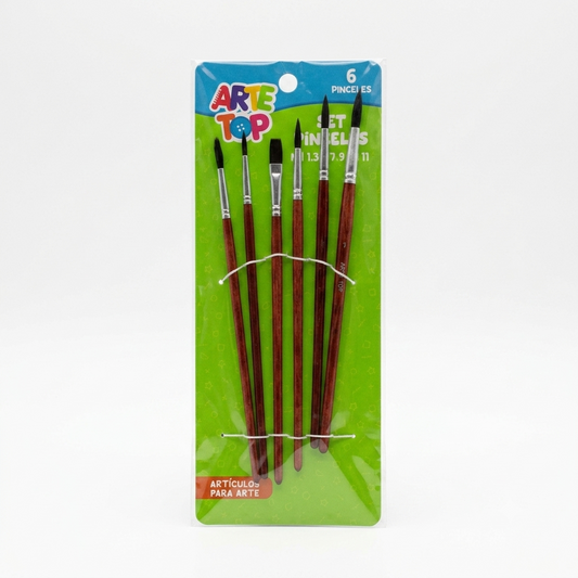 Set de Pinceles para Arte ARTE TOP – Pack. - Precio x Mayor de 3 unid